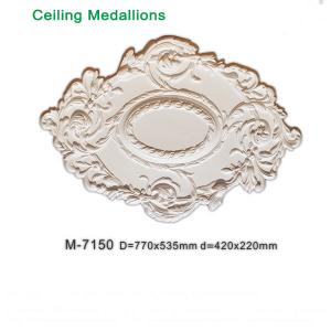 Quality American PU foam Ceiling fan holder / ceiling medallion for interior decorating for sale