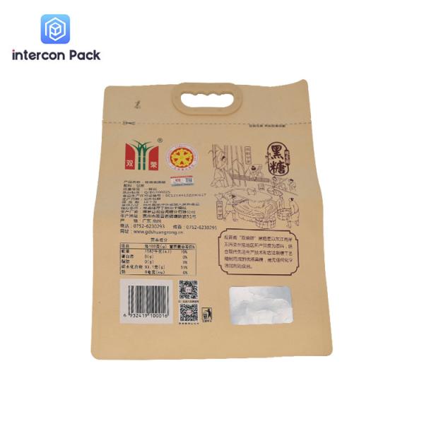 Resealable Paper Plastic Composite Bag Hot Pressing For Potato Chips Crisp