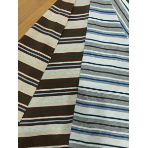 Comfortable And Skin-Friendly Low Shrinkage Striped Knit Fabric For T-Shirt