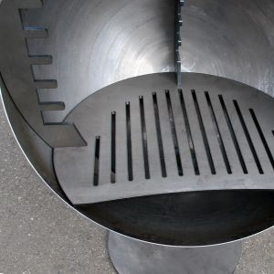 OEM Rotatable Corten Steel Fire Globe