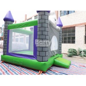 Flame Resistant 0.55mm PVC Halloween Inflatable Jumping Castles For Festival