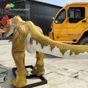 Weatherproof Life Size Animatronic Dinosaurs Animatronic Dilophosaurus 5meters