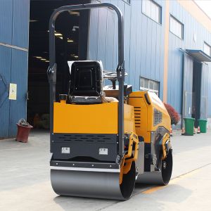 1 Ton 1.5 Ton 3 Ton Mini Vibratory Compactor Asphalt Roller Double Drum Road