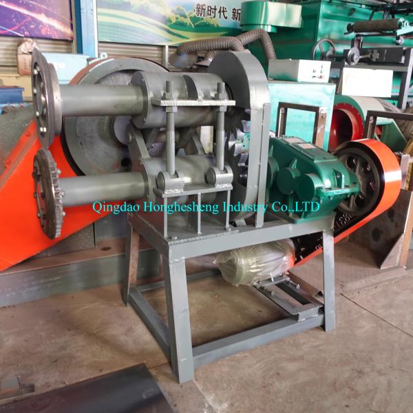 Long Neck Waste Tyre Strip Cutter Machine / Used Tire Strip Cutter