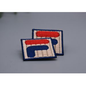 3D Said Custom Renewable Yarn Embroidery Patch For Garments