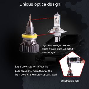 35w 6000k Graphene 3900lm LED Car Light Bulbs H1 CSP