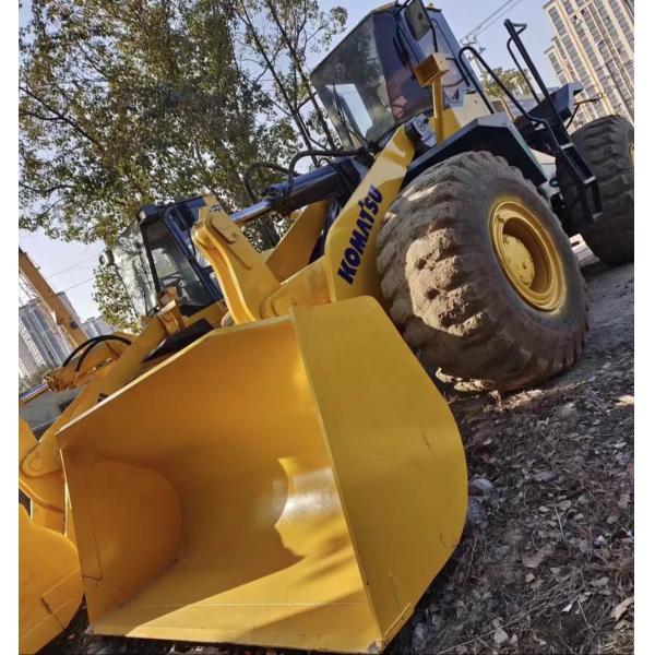 Yellow Second Hand Loader Komatsu WA470 Loader 6 Tonne Rated Load