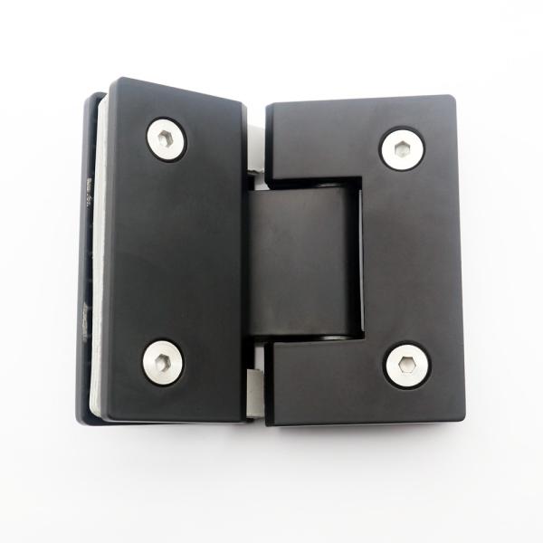 Stainless Steel Glass Shower Cabin Hinge Black Color 180 Degree For Shower