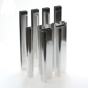 6063 Customize High Brightness Polished Mirror Fabricated Aluminum Profiles