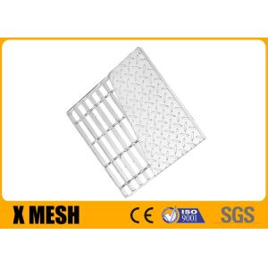 304 Stainless Steel Welded Steel Grating Plain Type Floors Power Plant Length 6m