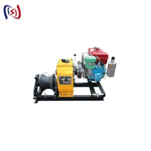 30KN SFJ Model Cable Winch Puller Accurate Positioning With Gasoline Engine