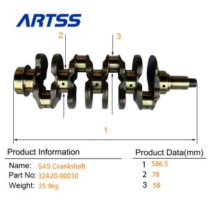 32A20-00010 32A20-00080 Mitsubishi Engine Parts S4S Crankshaft