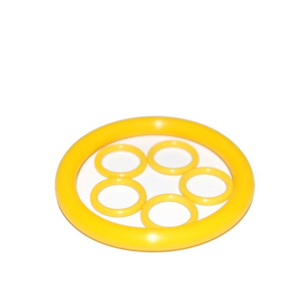 Yellow FKM NBR VAMAC High Temperature O Ring Seals IRHD Hardness