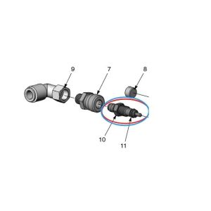 Standard Golden Air Flow Pump Nozzle For Industrial