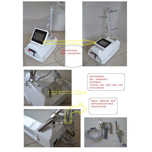 30W Co2 Fractional Laser System Tightening CO2 Laser Machines