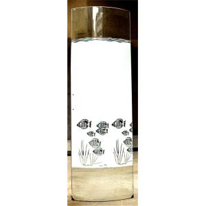 Custom Cut Size Tempered Art Glass Fully Tempered Shower Glass Silk Screen