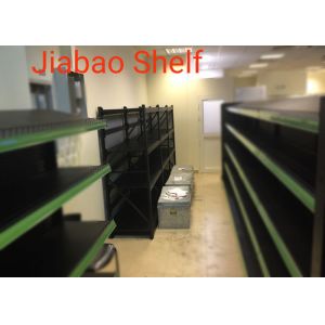 China 1.2MX0.6MX1.8M Matt Black Colour Supermarket Steel Racks Storage For Rice And Oils on sale