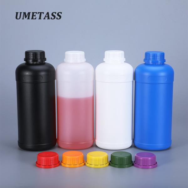 1L HDPE Collar Empty Plastic Bottle for Pesticides and Dry Chemicals Custom