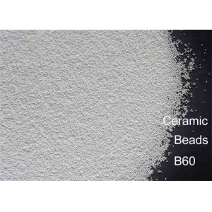 High Durability White Blasting Abrasive Material , Ceramic Bead Blasting Media