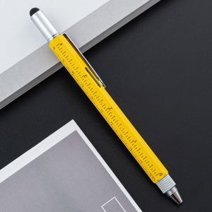 Multifunctional Metal Creative Ballpoint Pen Ruler Screwdriver Touch Screen