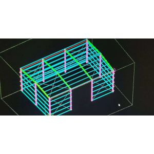 Low Carbon Steel Frame House Construction SCS Corner Arc Shaped