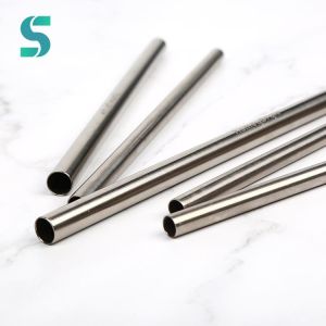 100% CP Titanium Drinking Straws Lightweight Customized Logo 200mm Length