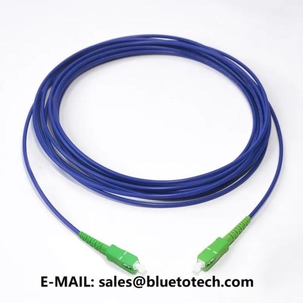 Armored Fiber Optic Patch Cord LC To SC 3mm 2mm Single Mode Simplex Fiber Optic Armroed Patch Cable