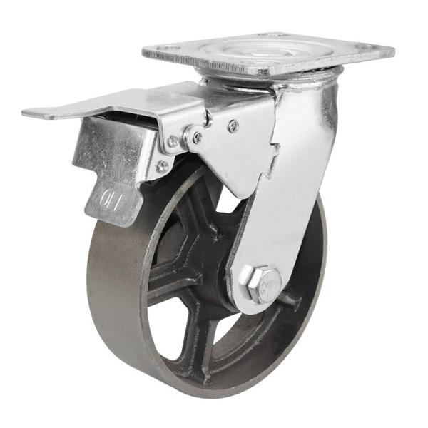 4 5 6 8inch Heavy Duty All Iron Steel Swivel Caster Wheel