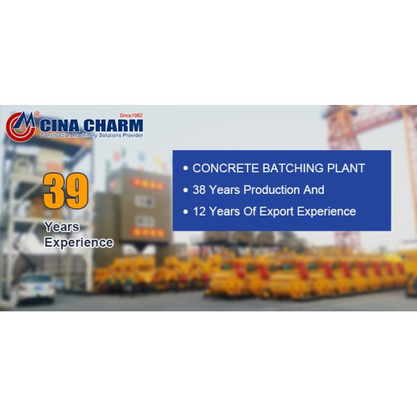 HZS75 Stationary Concrete Batching Plant With 75m3/H Batching Of Concrete
