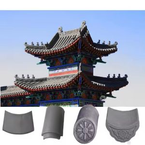 Authentic Traditional Chinese Temple Roof Tiles Premium Grey Clay Timeless