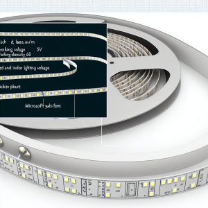 China 5V Working Voltage LED Strip Lights 60 LEDs/m for Indoor Lighting Solutions on sale