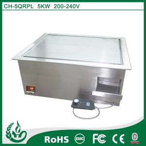 Quality Microcomputer control induction griddle flat plate griddle with 5kw for sale