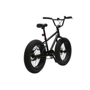 Black 700C 20 Fat Tire Bike Chromoly Single Speed