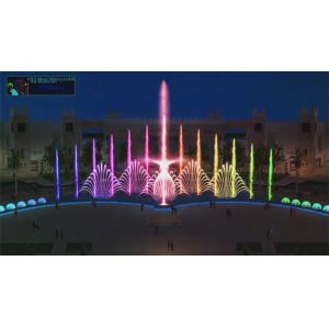 computer programmer water spray nozzles park music water fountain