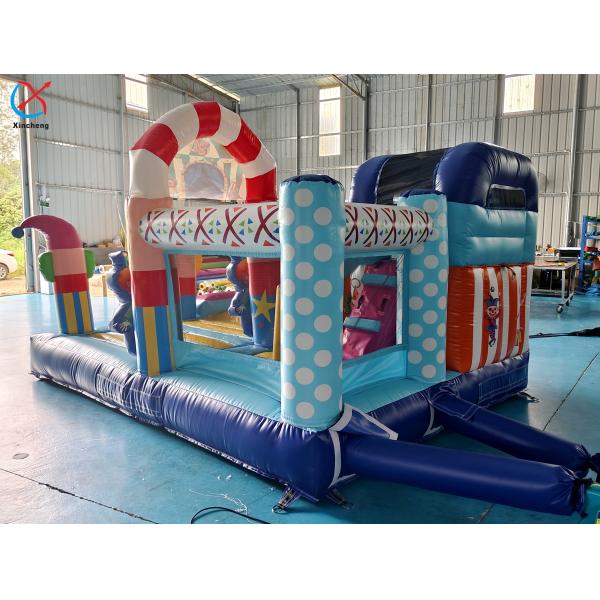 Factory Inflatable Colorful Candy Inflatable House And Slide Jumping Castle