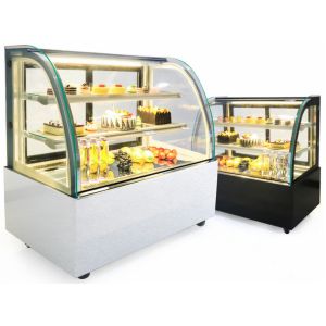 Adjustable Shelves 220v Breads Cake Display Freezer