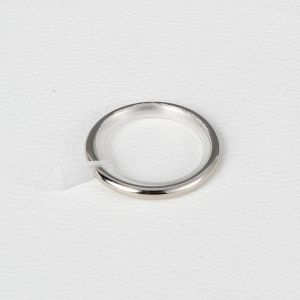 Multiple Silver White Plastic Curtain Eyelet Rings