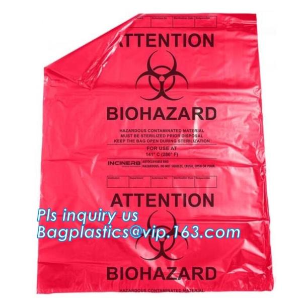 30 Gallon 33" X 40" Red Isolation Infectious Waste Bag / Biohazard Bag High Density 17 Microns - 250 / Case, bagease