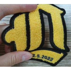 Clothes Towel Embroidery Patch Selvage Heat Transfer Labels