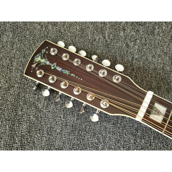 12 Strings Acoustic Guitar / guitar natural AAA Solid Spruce Body 43 inch Guitar Acoustic Fishman Pickups guitar