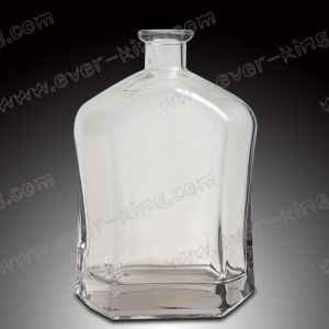 Quality High White Flint 1000 ML Brandy Glass Bottle for sale