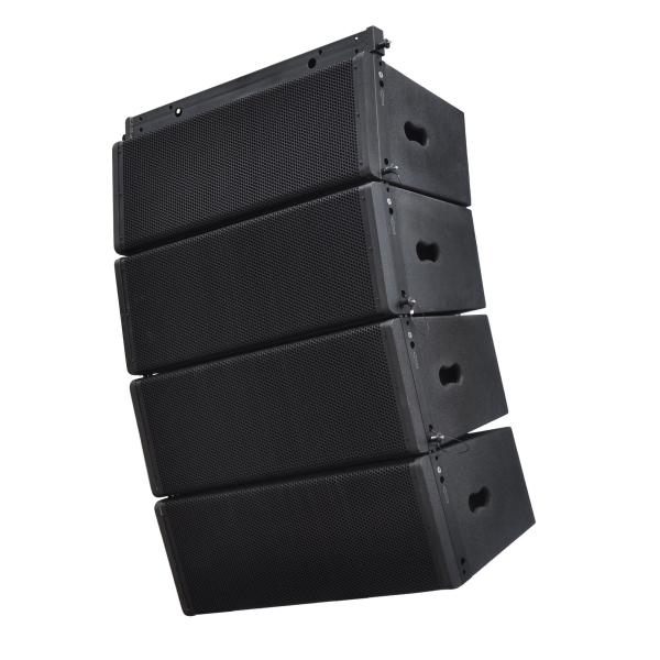 Double 10 Inch Powered Speaker System Line Array With Class D Digital Amplifier
