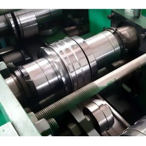 High Speed Rack Shelf Roll Forming Machine With Servo Feeder And Hydraulic Punch