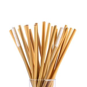 Nature Bamboo Eco-Friendly Bamboo Straws Custom Logo Drinking Straw