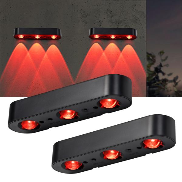 Buy IP65 Solar Fence Light Warm White 3500K LED Garden Light at wholesale prices