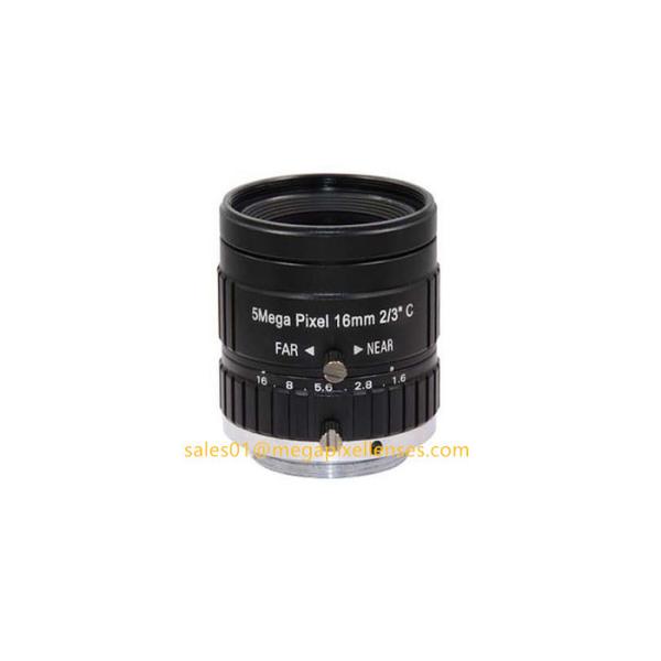 Buy 2/3" 16mm F1.6 Megapixel Manual IRIS C Mount Industrial FA Lens, 16mm 5MP machine vision industrial Lens at wholesale prices