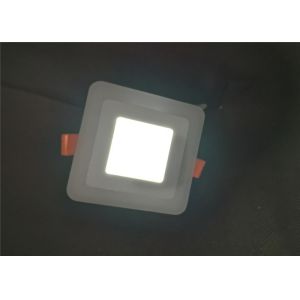 Super Slim 6 Watt Led Panel Light Square Concealed Cold White With Red Edge Lit
