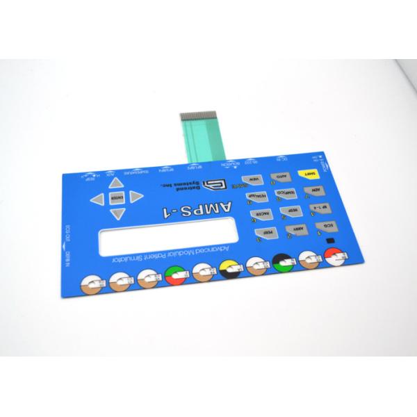 Buy Push Button Membrane Switch Panel With LCD Clear Window No Embossing at wholesale prices