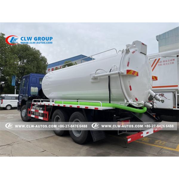 SINOTRUK HOWO 6x4 371HP 15000L Sewage Suction Truck
