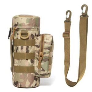 China 600D Oxford Military Water Bottle Pouch With POM Button on sale